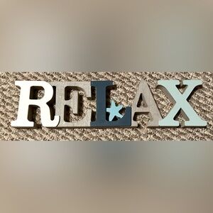 Decorative Wooden Letters with Starfish Accent
